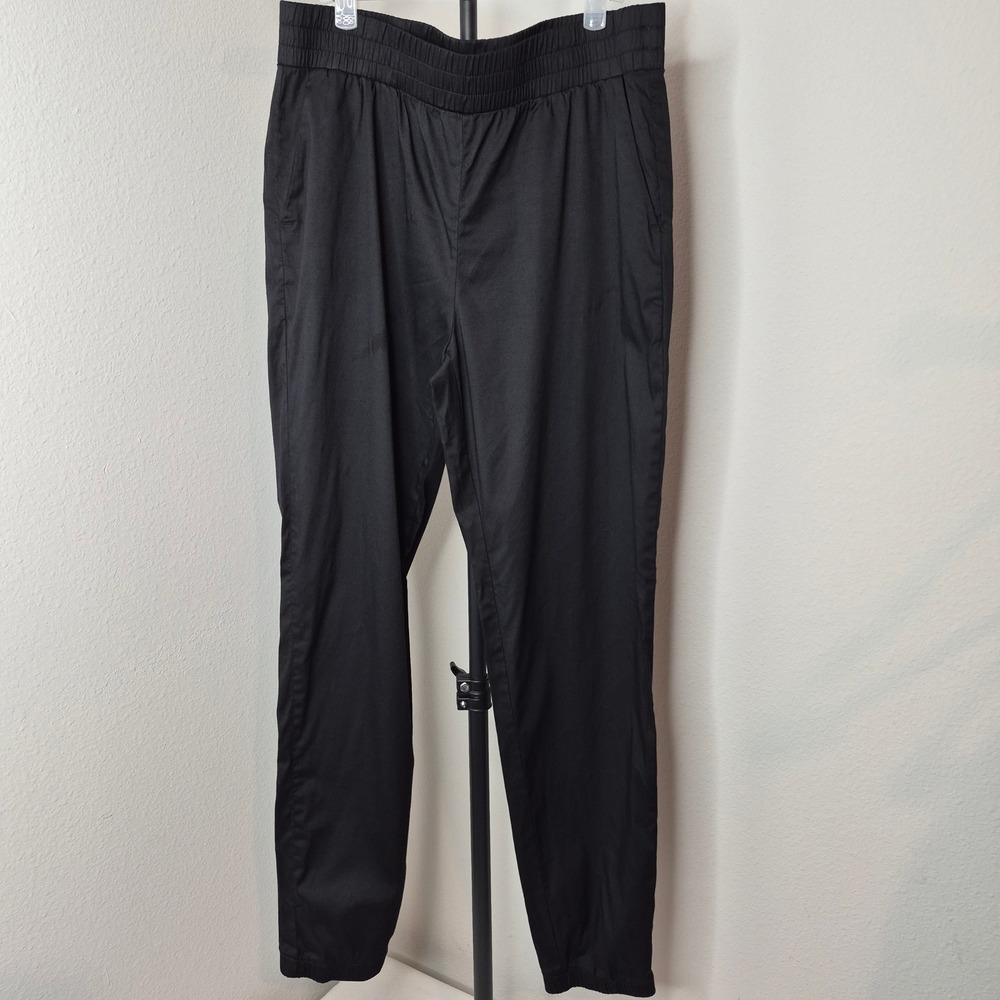 Lilly Pulitzer Rici Stretch Jogger Pants Black Size M Modal Tencel Twill Classic